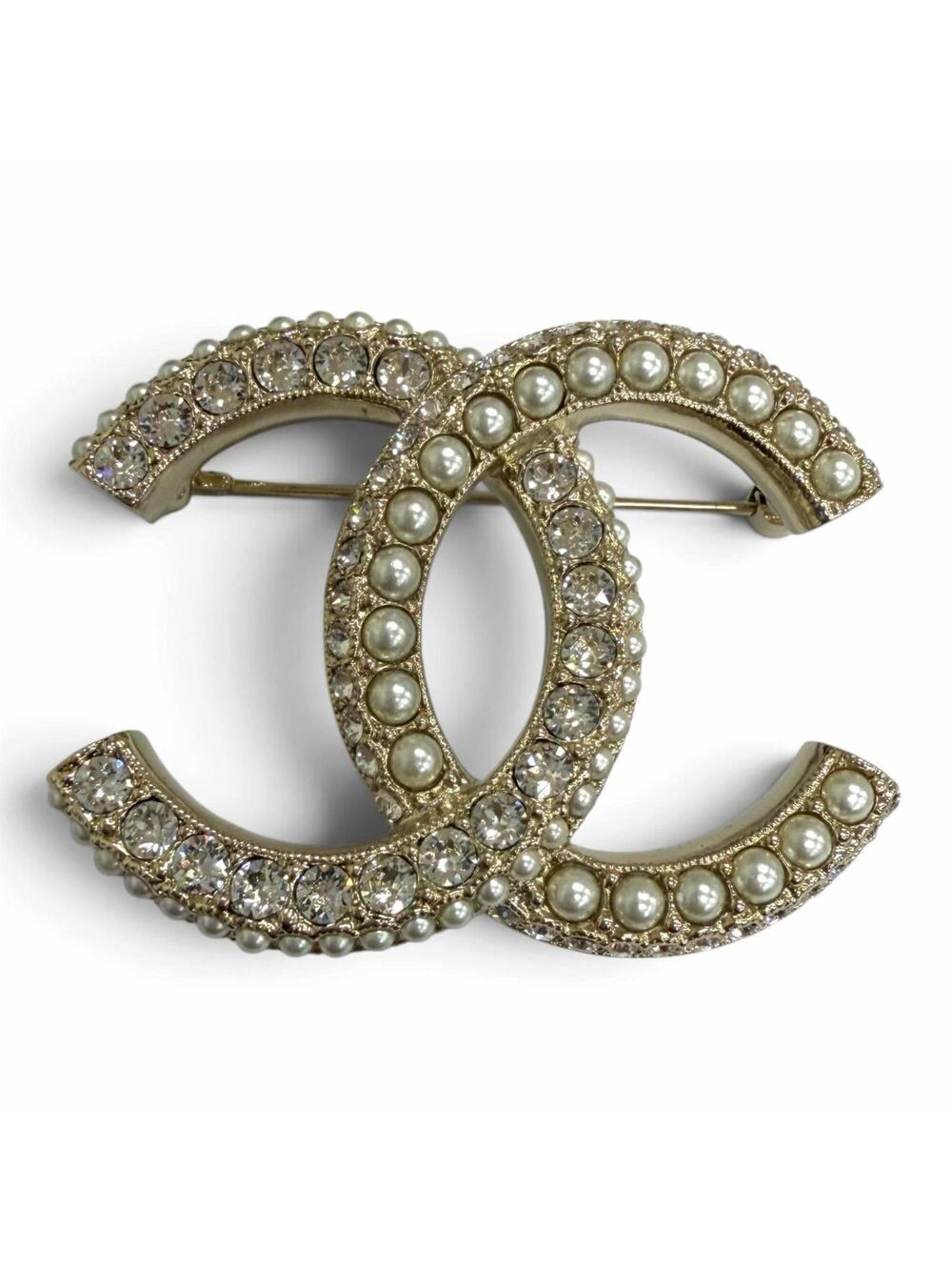 Chanel Cc Logo Brooch Metal #371410C10B